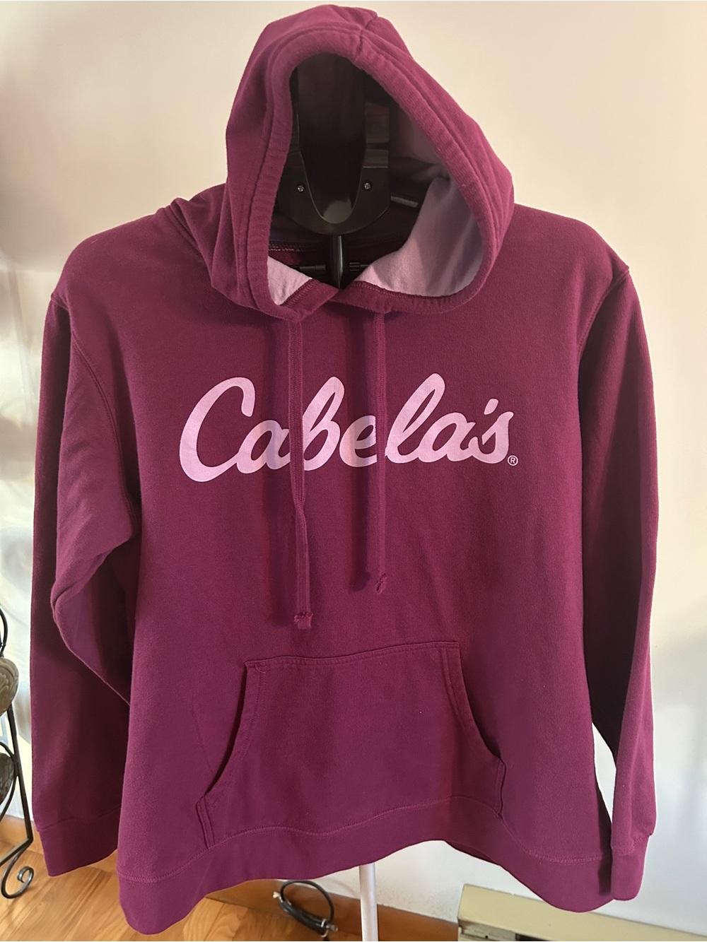 Cabela's Women's Plum Pullover Hoodie with Pink Logo